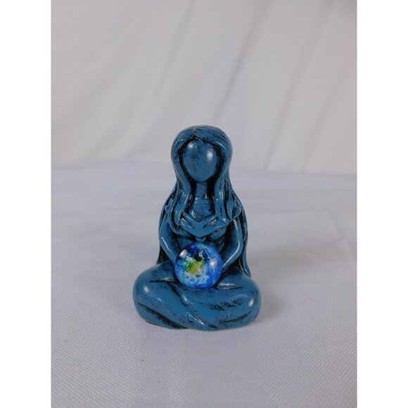 Earth Goddess Resin Statue Mother Nature Meditation Pagan Decor Figurine Sculptu - Picture 8 of 12